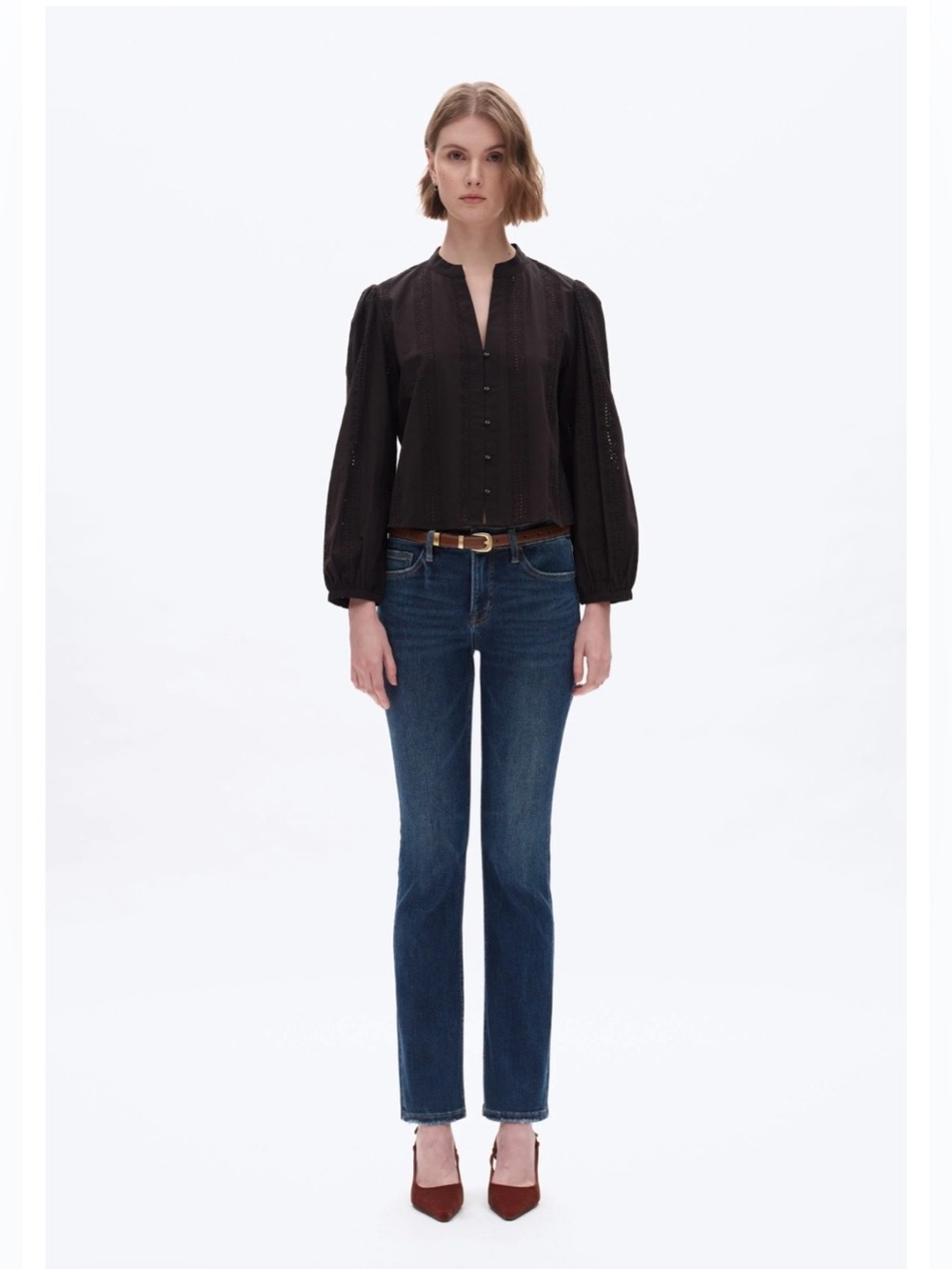 NWT Bayeas Midrise Slim Straight Jeans 26